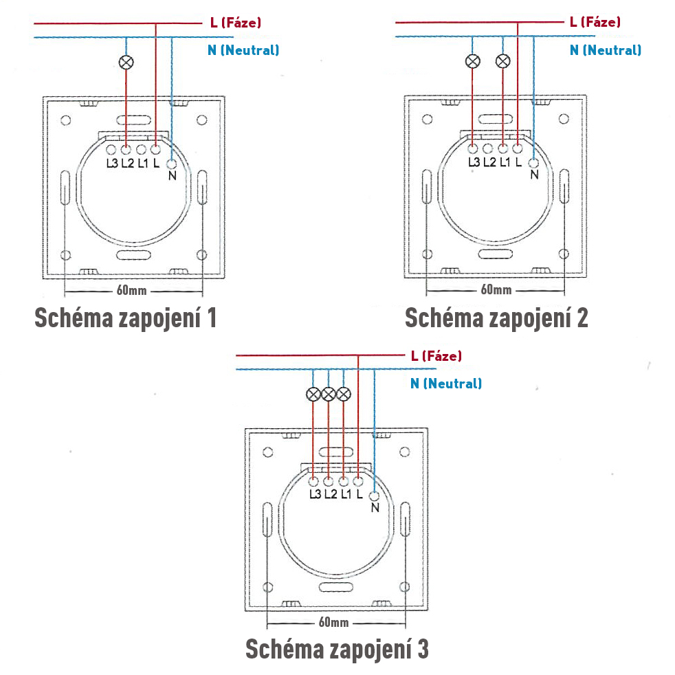 vypínač zapojení diagram